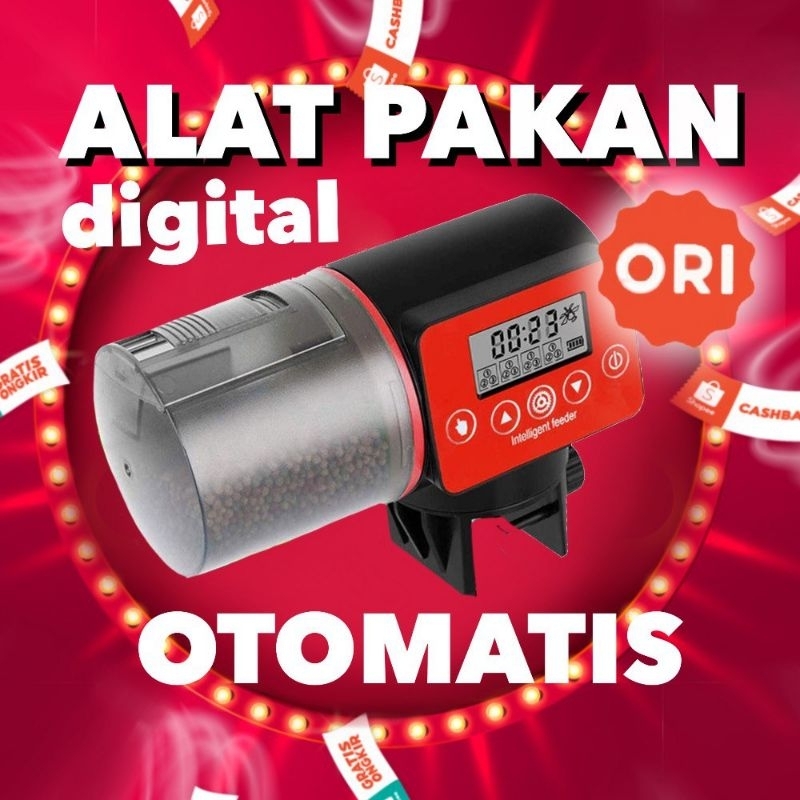 Dispenser tempat Makanan burung hamster kucing | Aquarium otomatis Automatic Food Timer | sunsun AUT