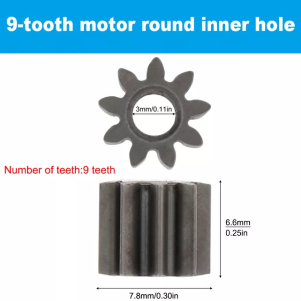 Pinion gear gigi dinamo rs550 bor cordless baterai - Gigi 9 Berkualitas