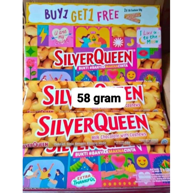 

cokelat silver queen dapat 2pcs (Twin Pack) cokelat