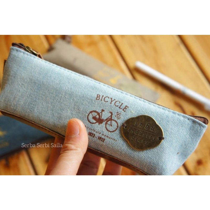 

Tempat Pensil Pulpen Case Kanvas Import Alat Tulis