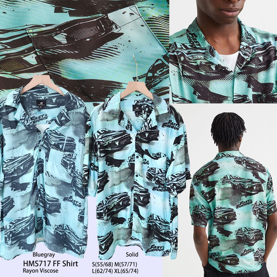 DIVIDED by H&M Kemeja Pria Printed FF Shirt Spongebob Regularfit Regfit