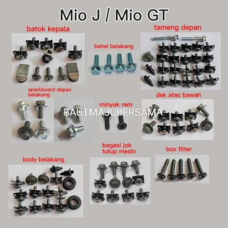 baut full set body mio J mio GT baut cvt