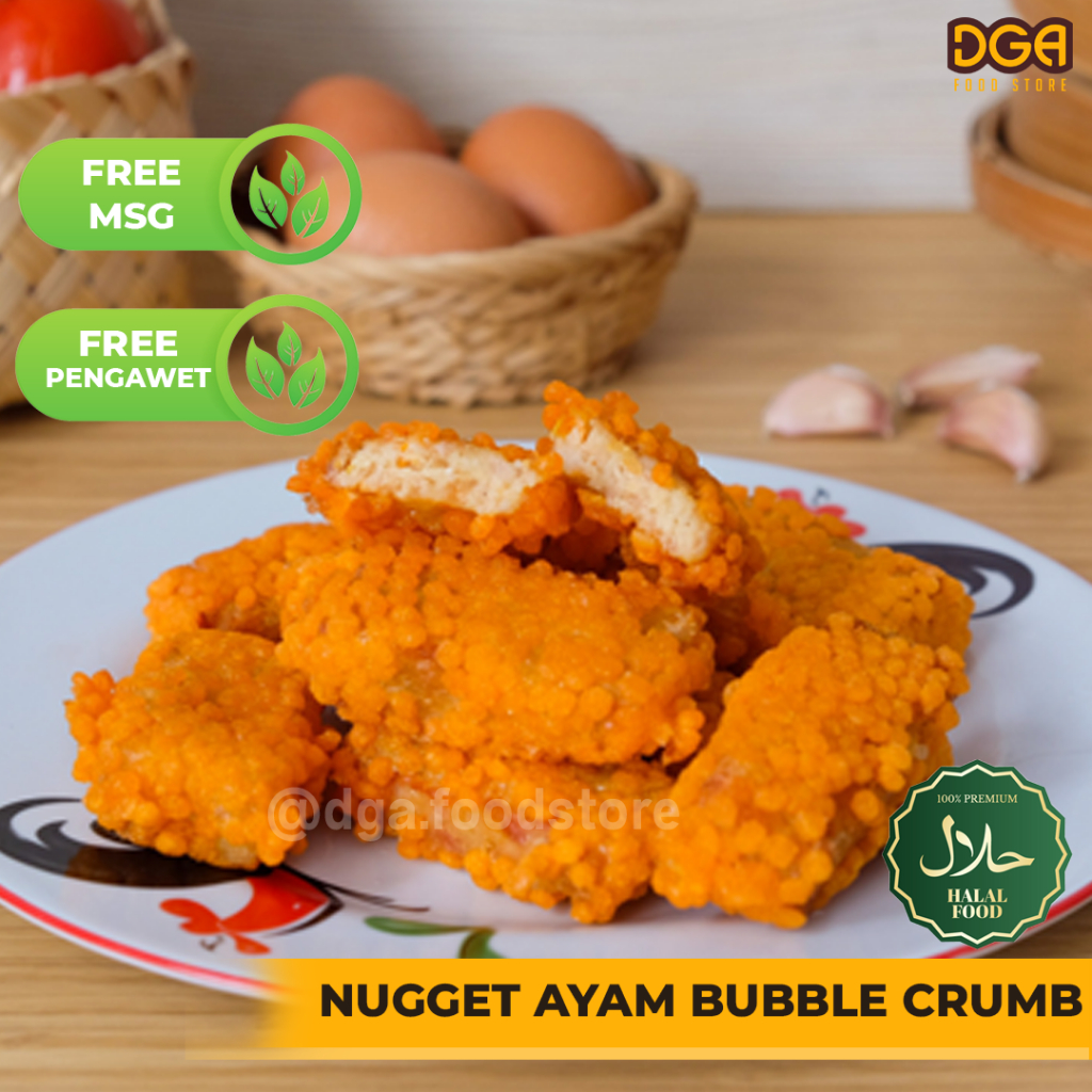 

Nugget Ayam Bubble Crumb | Nugget Homemade | Chicken Nugget Crumble Crispy | Crispy Nugget Bubble Tanpa MSG Tanpa Pengawet