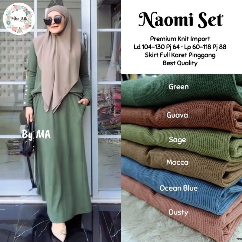 NAOMI SETELAN BAHAN PREMIUM KNIT