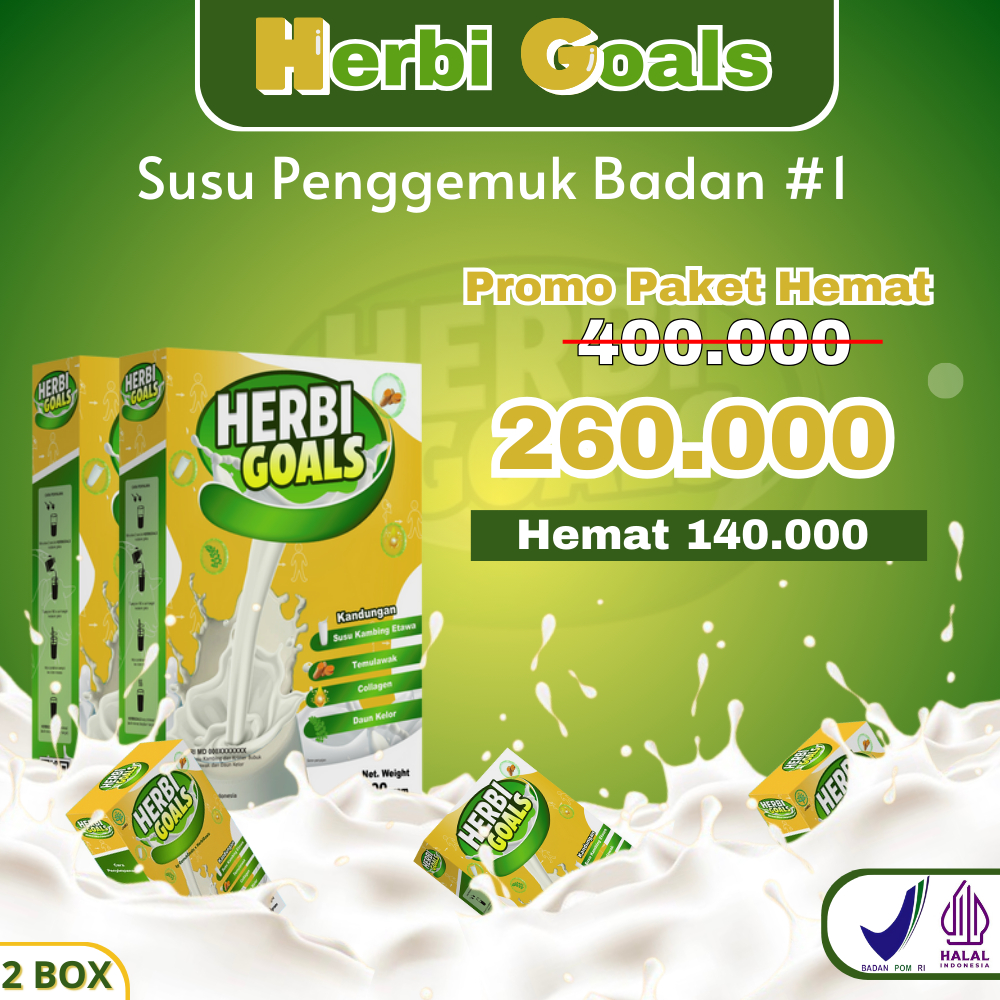 

COD Herbi Goals Susu Penambah Berat Badan Meningkatkan Nafsu Makan