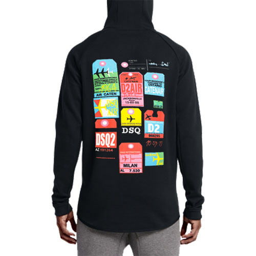 Dsquared Air Hoodie Bahan Katun Fleece | Jaket Hoodie Jumper & Ritsleting | Bisa COD