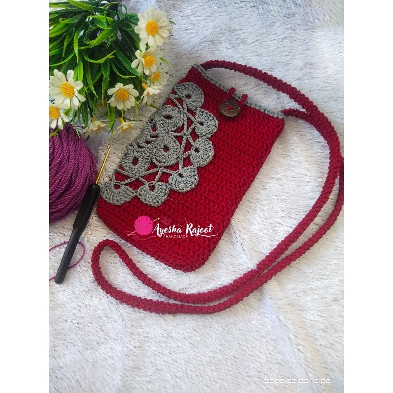 Tas Hp Rajut (Motif Etnik)