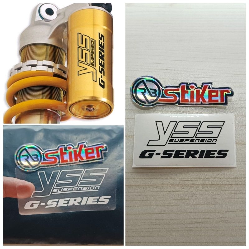 STIKER YSS G-SERIES TRANSPARAN STICKER SHOCK MOTOR YSS SUSPENSION