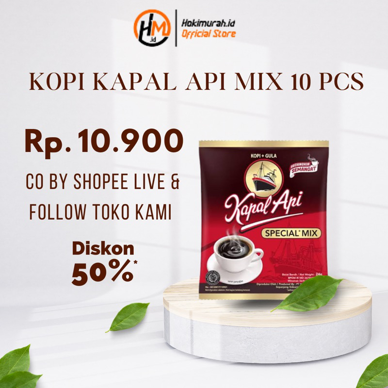 

Kopi Kapal Api Spesial Mix 10 Pcs/Sachet