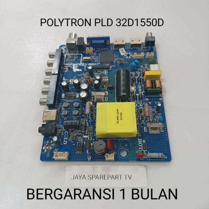 MAINBOARD TV POLYTRON PLD 32D1550D MB - MOBO - MODUL - MOTHERBOARD - MESIN TV POLYTRON