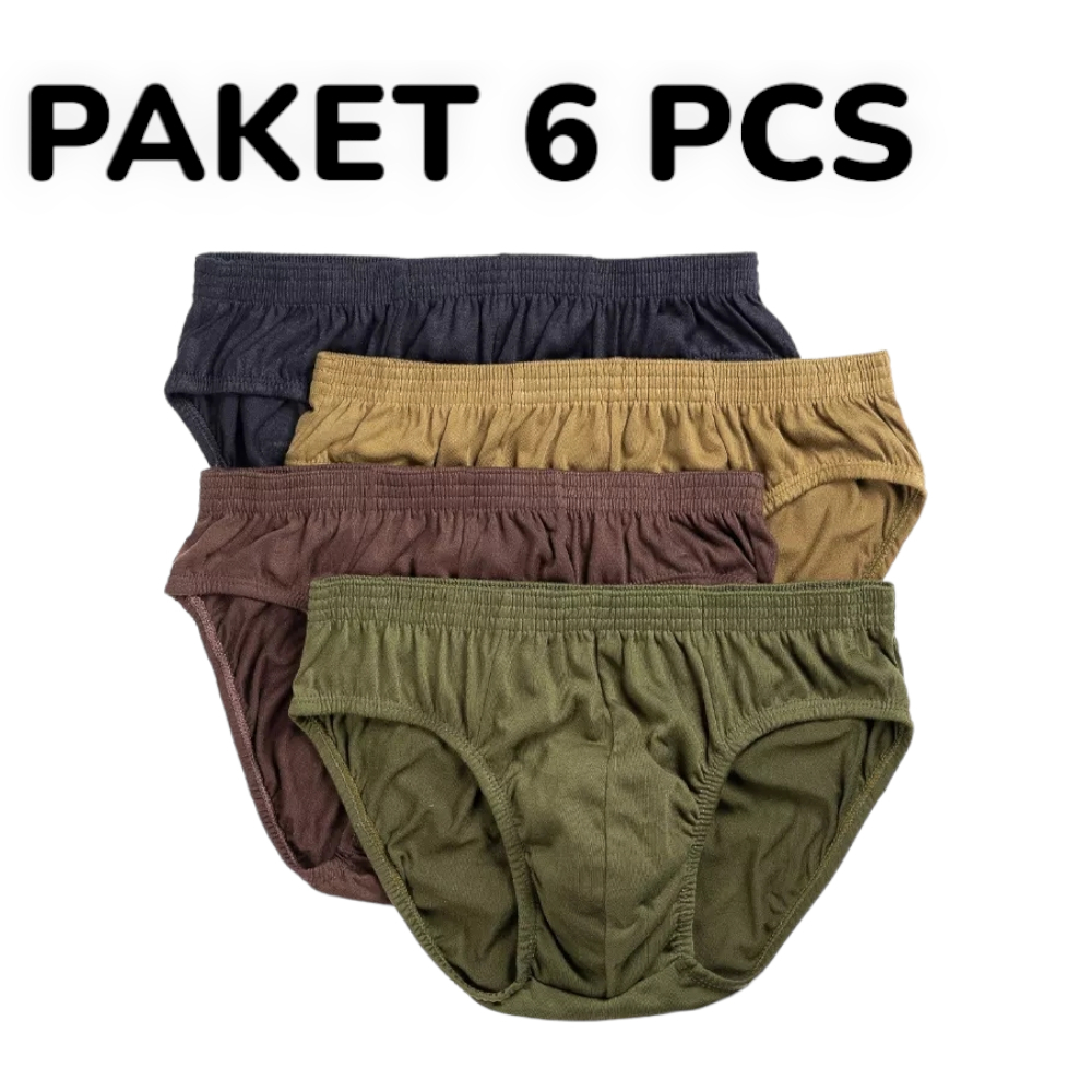 promo 6 pcs cd celana dalam pria dewasa polos sempak pria dalaman size m-l-xl-xxl