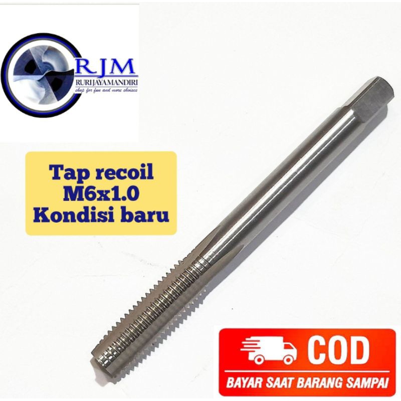 tap recoil m6 x 1.0 tap recoil baut kunci 10