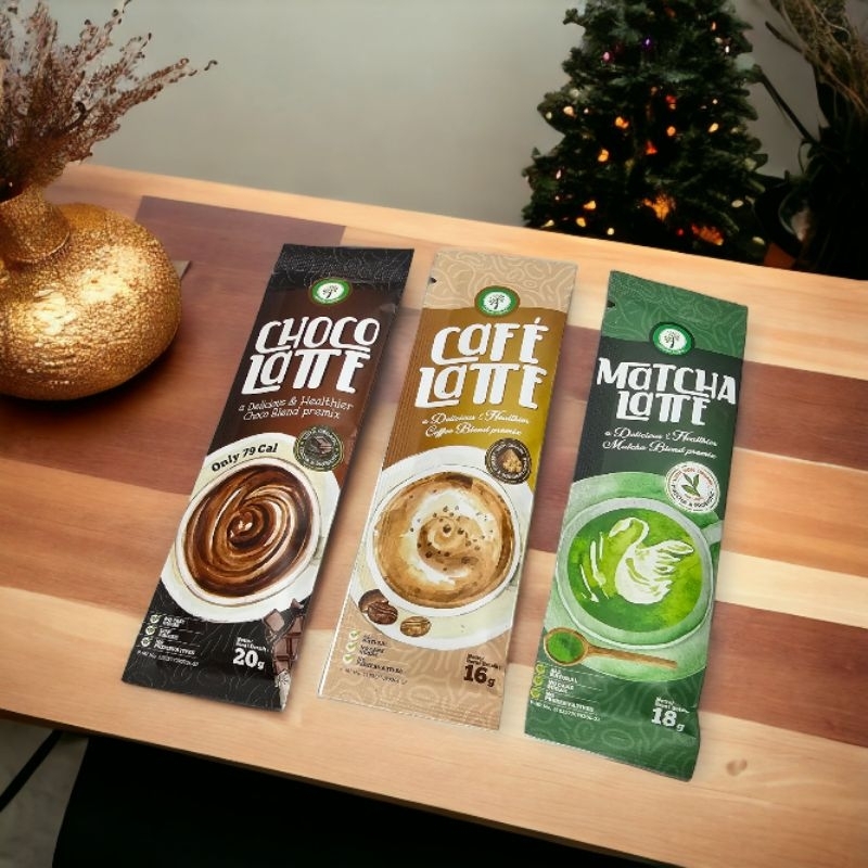 

Latte Sachets - Premix Blend No Susu - Coffee Latte - Macha Latte - Choco Latte