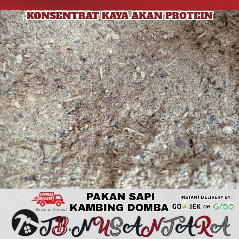 KONSENTRAT PAKAN SAPI KAMBING DOMBA BAHAN ALAMI KAYA PROTEIN