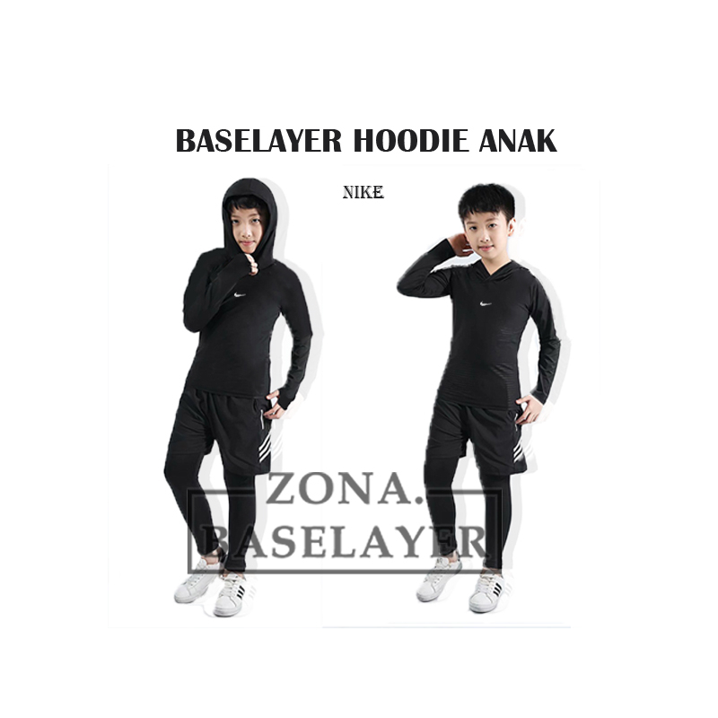 MANSET HOODIE PENUTUP KEPALA ANAK BASELAYER THUMBHOLE HOODIE KIDS OLAHRAGA PRIA WANITA