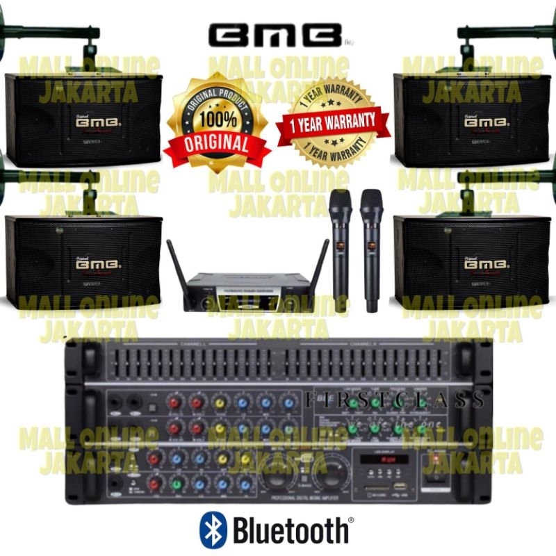 Paket sound system bmb 10 inch 4 speaker karaoke indoor outdoor paketan