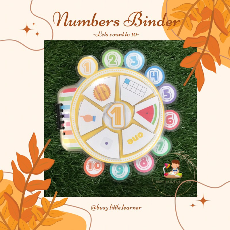Numbers Binder Busy Book / busy book / buku aktivitas anak / buku edukasi anak / aktivitas anak / ma