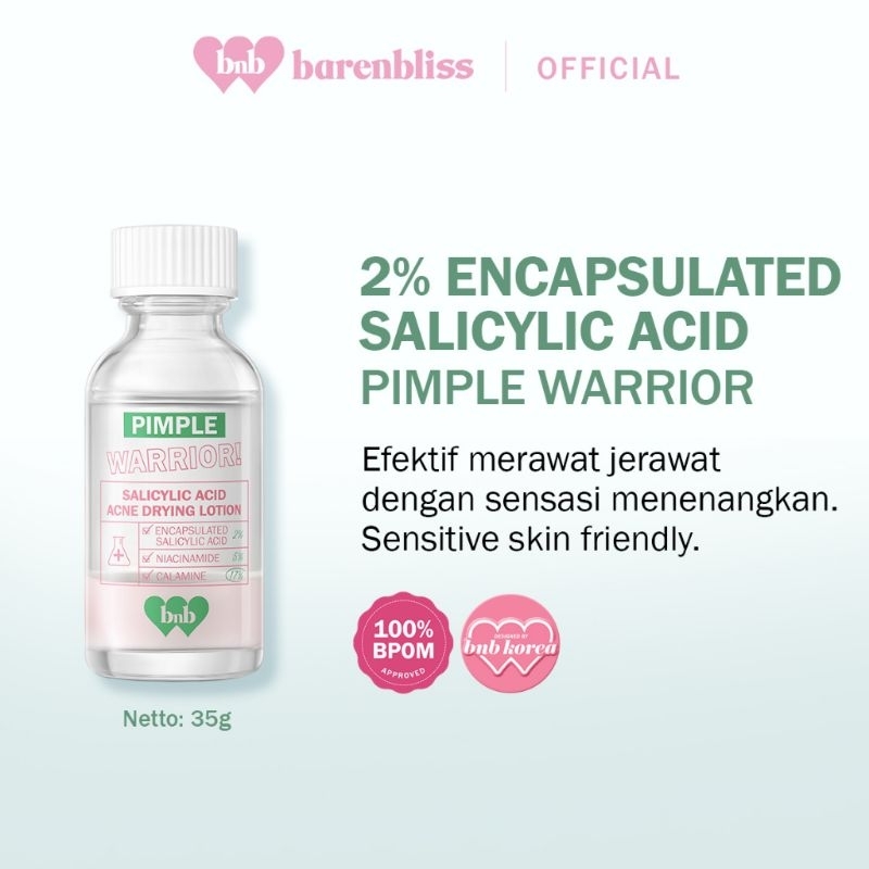 BNB Barenbliss Pimple warrior Totol Jerawat