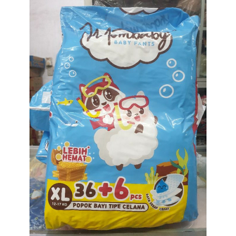 MOMBABY PANTS XL36 + 6/POPOK CELANA MOMBABY