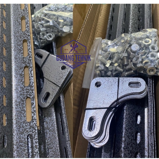 SIKU LUBANG BESI / SIKU BESI ( HARGA PABRIK ) SIKU LUBANG TEBAL 1,3 MM HAMMERTONE BERAT 1,5 KG/BATAN