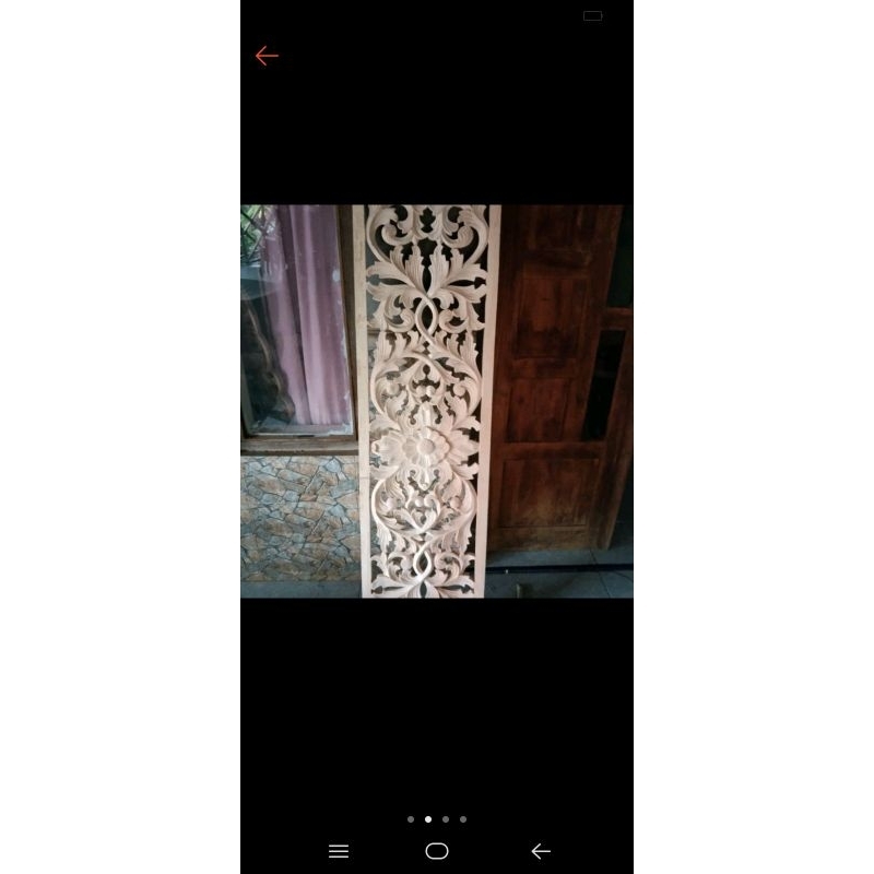 custom ornamen ukiran boven kayu mahoni