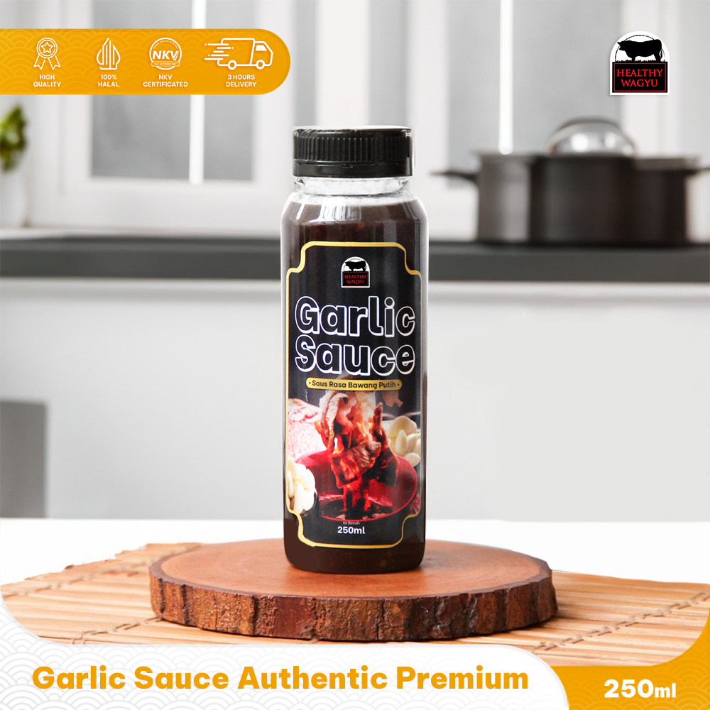 

Healthywagyu Garlic Sauce Halal 250 ml HealthyWagyu