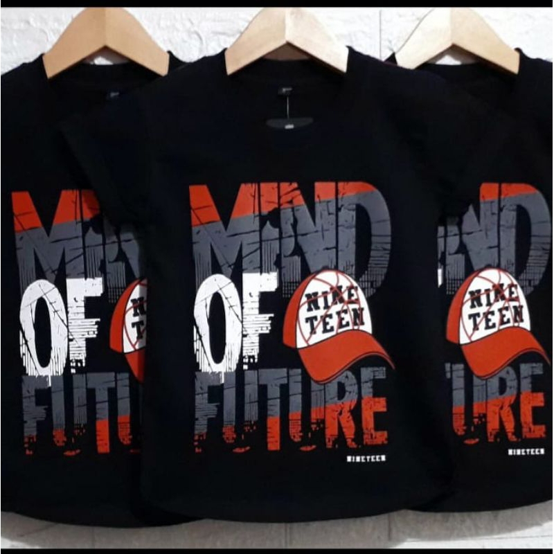 kaos distro anak distro nineteen 12-15 tahun