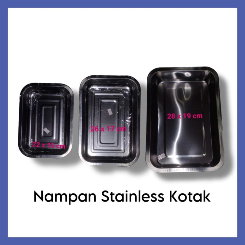 NAMPAN STAINLESS KOTAK TEBAL
