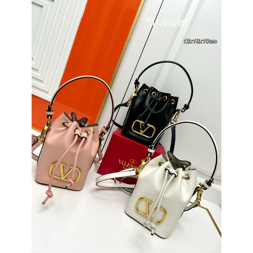 GARAVANI VLOGO SIGNATURE Soft Sheepskin Mini Bucket Bag