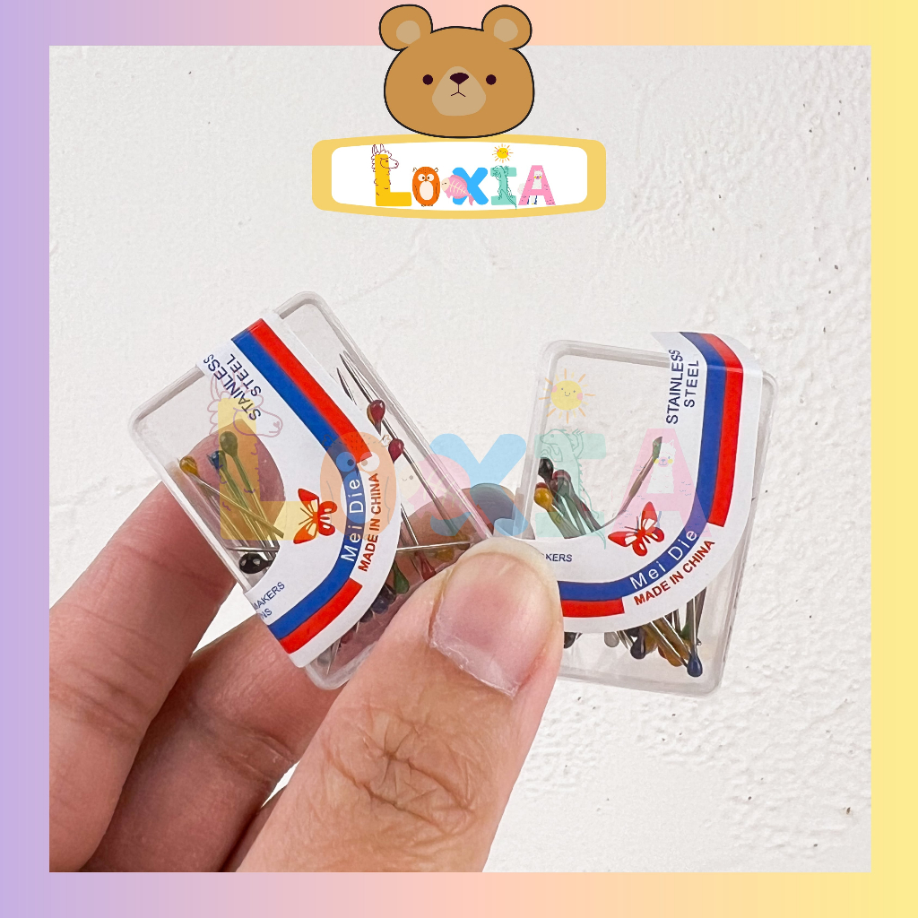 ⭐️Loxia⭐️ Jarum Pentul Mini Anti Karat Warna Murah Harga Grosir / Jarum Pentul Kecil / Jarum Pentul 