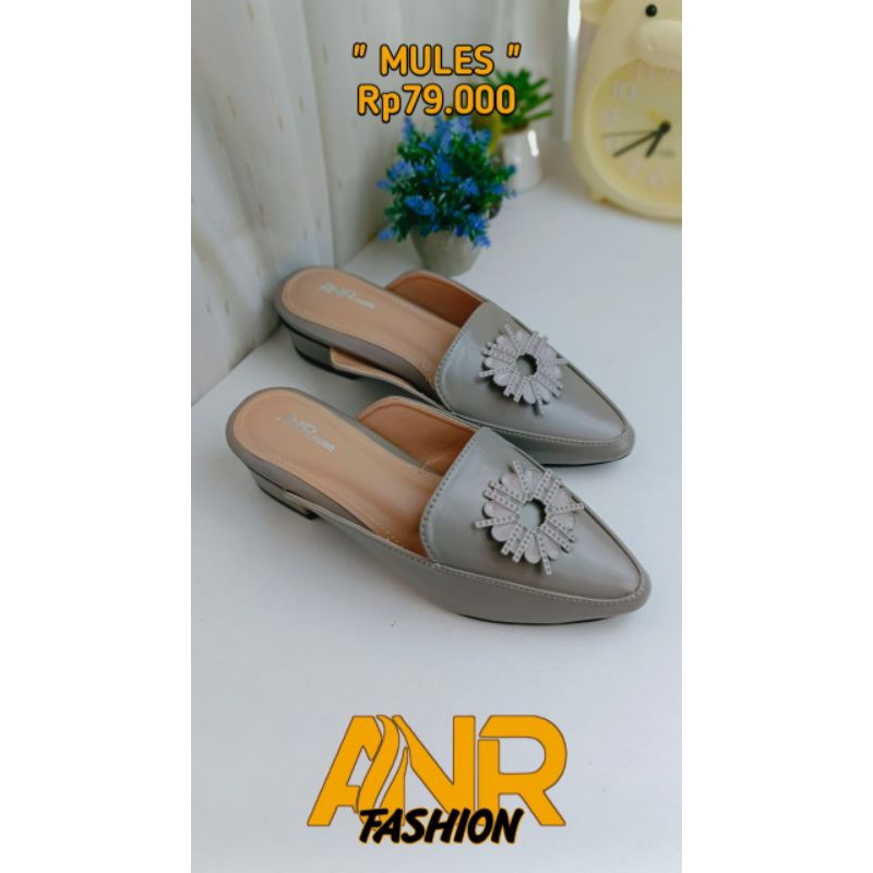Sandal Sepatu Mules Flatshoes