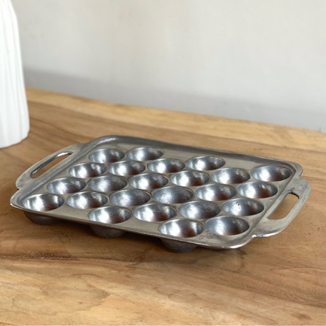 TERMURAH Cetakan Takoyaki Kotak Lubang Isi 24 Alumunium / Wajan Anti lengket Kue Cubit