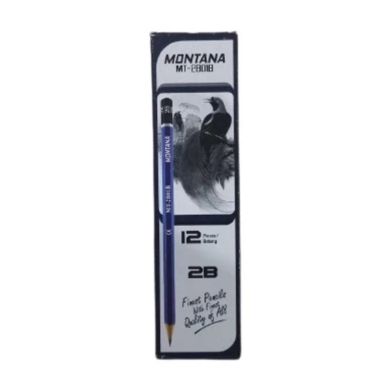 

(12Pcs) Pensil 2B M2000 Biru | Pensil Montana 2B Biru Asli Termurah