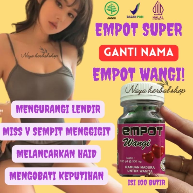 EMPOT SUPER GANTI NAMA EMPOT WANGI BPOM RAPET MISS V RAMUAN MADURA