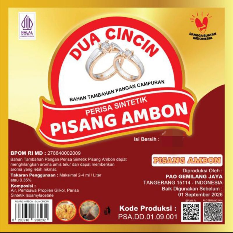 

perisa sintetik pisang ambon