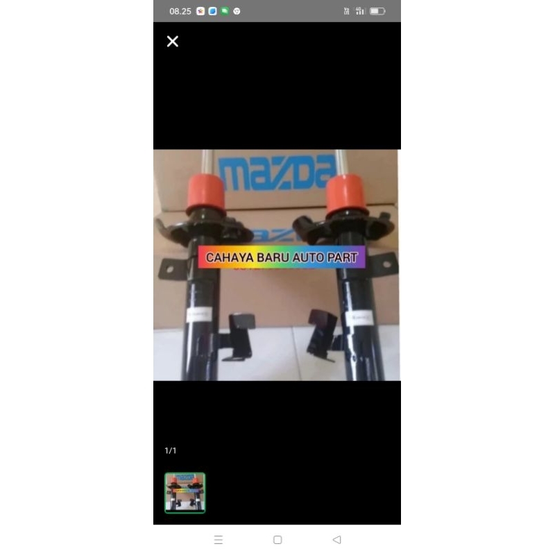 shock breaker Mazda Biante depan