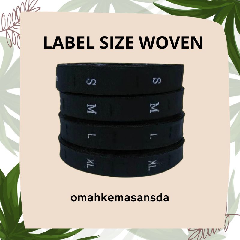 

LABEL SIZE WOVEN | LABEL SIZE WOVEN PUTIH | LABEL SIZE WOVEN HITAM | LABEL UKURAN