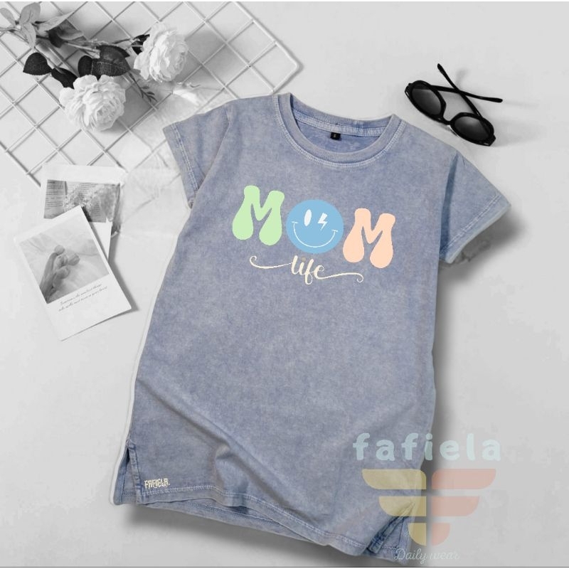 Fafiela.Mini Dress washed Anak Perempuan  MOM Series Usia 1-12 Tahun