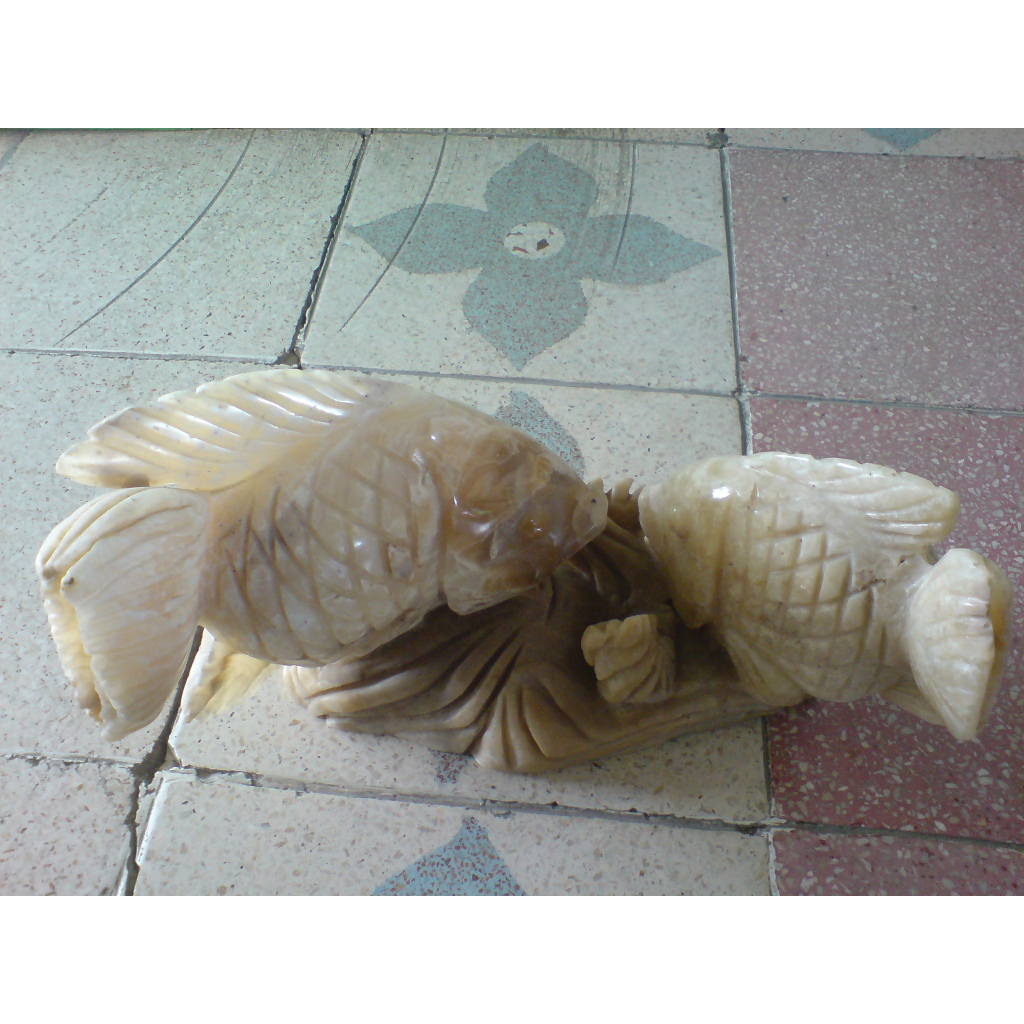 Patung Ikan Mas2 Onix Gold fish statue Tulungagung+ongkir area jawa