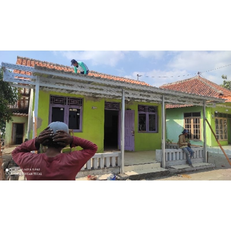 Kanopi Baja Ringan Atap Galvalum