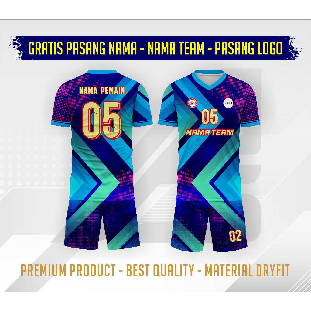 Setelan Jersey Volly Full Printing Premium Jersey Voli Pria Wanita Jersey Custom