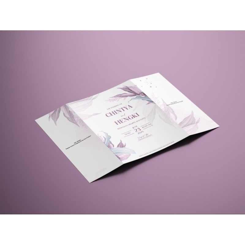 

Undangan Minimalis Lipat 3 Seri NY003