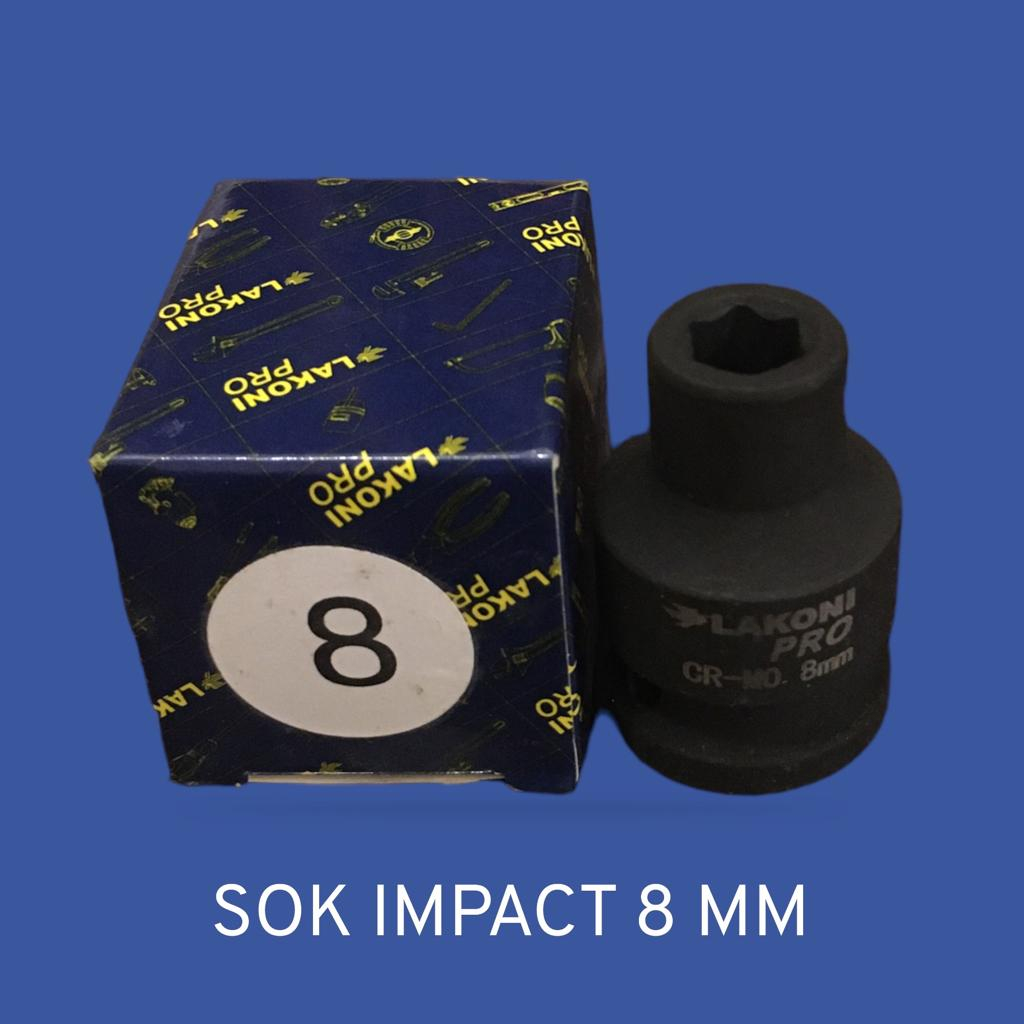 Mata Sok Impact Pendek 8 MM 1/2 inch Lakoni Pro