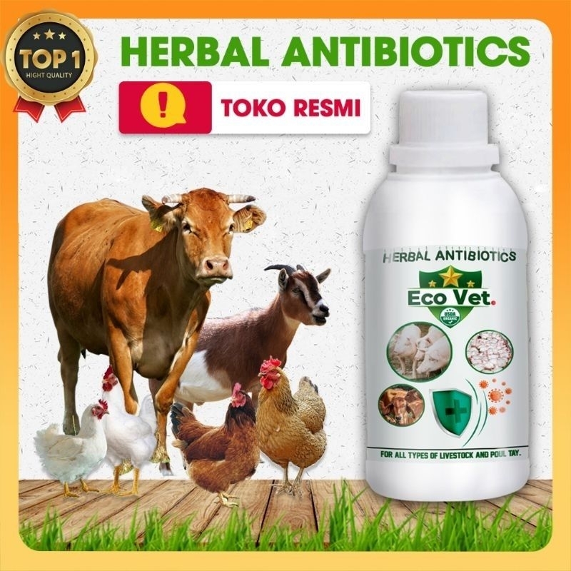 Eco Vet Herbal Antibiotik 200 gram - Ecovet Original 200 gr - Ecovet By Garden