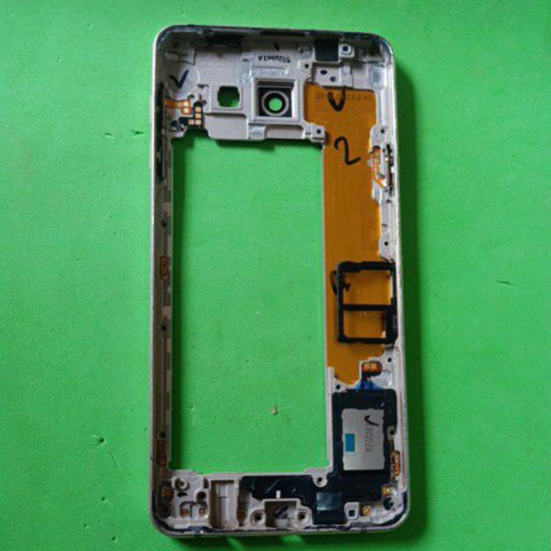 Casing tulang tengah dan Speaker Musik tombol luar dalam Samsung A7 2016/ A710F Second Original copo