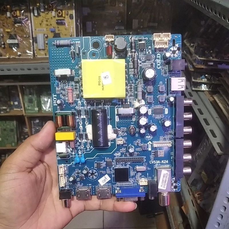 POLYTRON PLD24T1850 MESIN TV - MOTHERBOARD - MAINBOARD - MB TV LED POLYTRON PLD24T1850