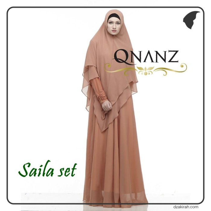 Syari Saila by Qnanz / Set Dress Khimar