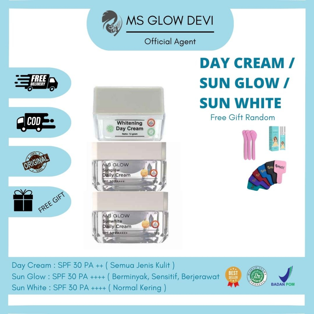 MS GLOW DAY CREAM / SUN GLOW / SUN WHITE