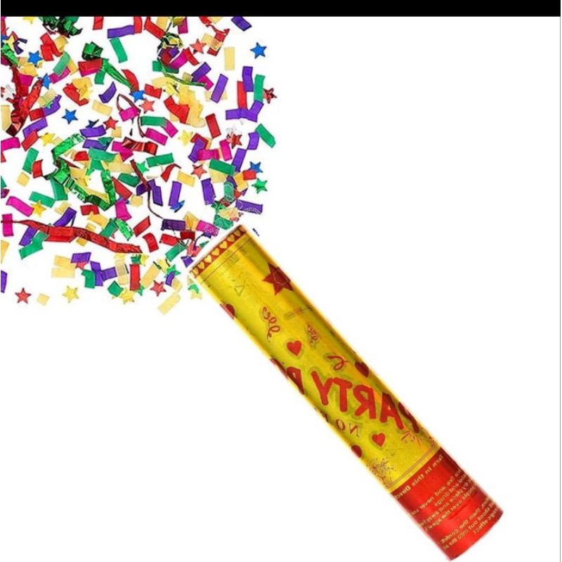 confetti/party popper 40cm. starpartypgs