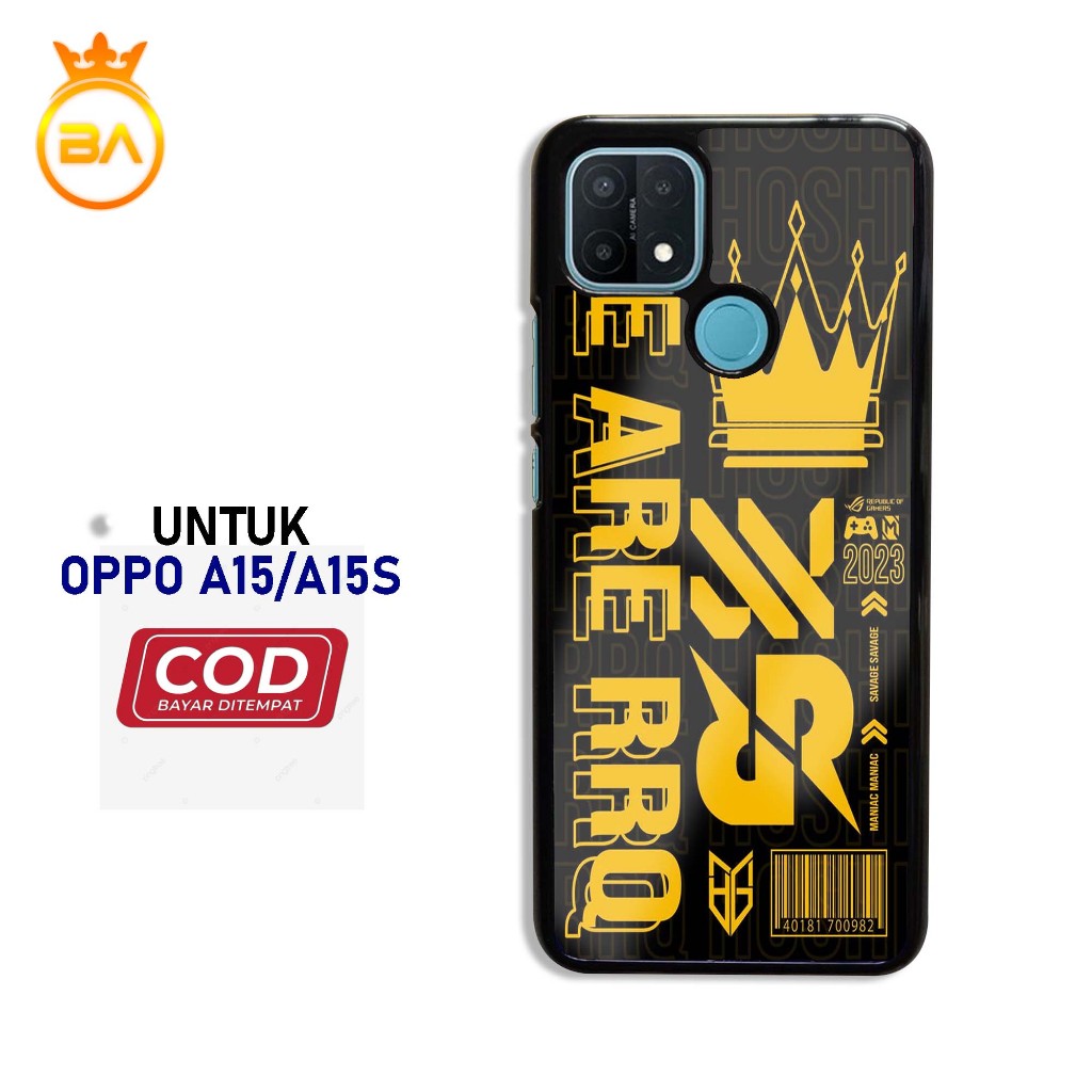 Case Oppo a15/a15s Terbaru - Hardcase Glossy kaca [Motif-01] case handphone-pelindung handphone-kesi